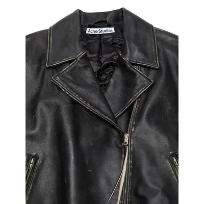 ACNE STUDIOS ACNE STUDIOS BLACK JACKETS - LEATHER JACKETS WOMEN