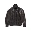 Acne Studios Zip-up Leather Jacket In Black