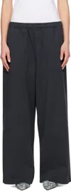 Acne Studios Black Jersey Lounge Pants In 900 Black