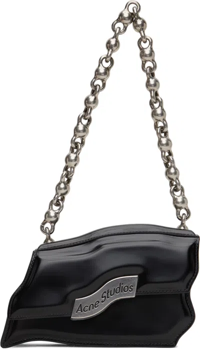 Acne Studios Black Keisuke Otobe Edition Distortion Wavy Mini Bag