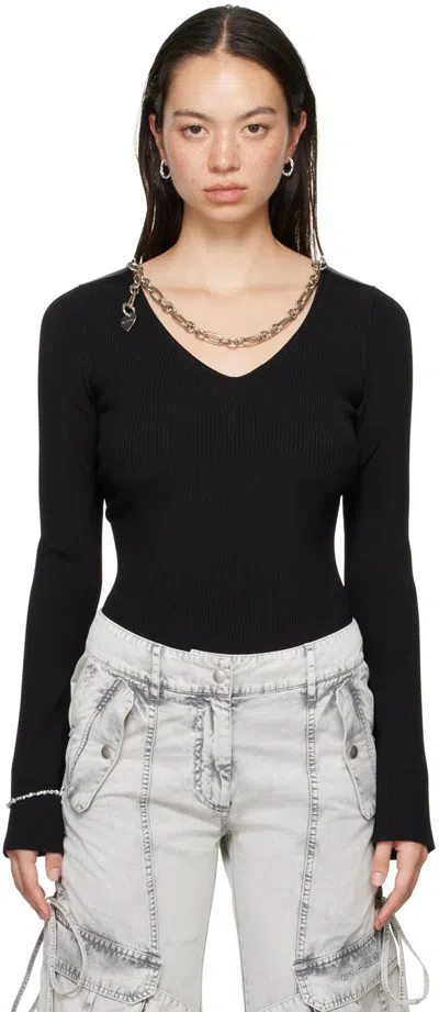 Acne Studios Black Kourtney Top In 900 Black