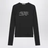 Acne Studios Black Layered Long-sleeve T-shirt In Black
