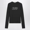 Acne Studios Black Layered Long-sleeve T-shirt Women In Black