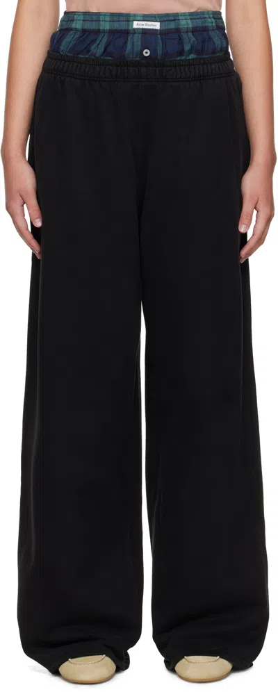 Acne Studios Black Layered Sweatpants
