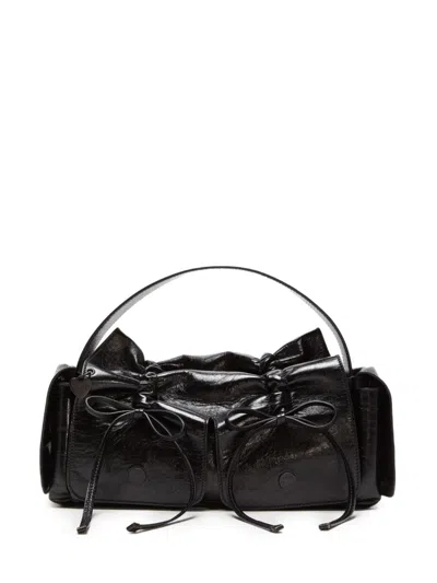 ACNE STUDIOS ACNE STUDIOS BLACK LEATHER BAG