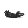 Acne Studios Black Leather Ballet Flats In Black