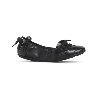 Acne Studios Black Leather Ballet Flats