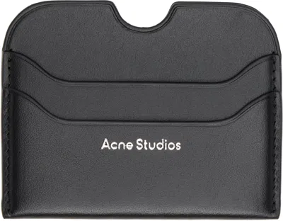 Acne Studios Black Leather Card Holder