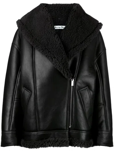 Acne Studios Black Leather Jacket