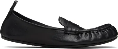Acne Studios Black Leather Loafers