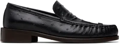 Acne Studios Black Leather Loafers