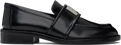 ACNE STUDIOS BLACK LEATHER LOAFERS