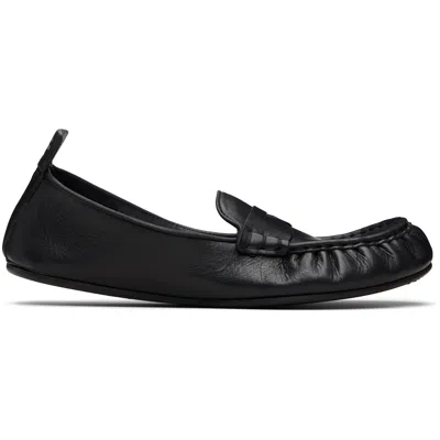 Acne Studios Black Leather Loafers