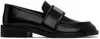 Acne Studios Women Leather Loafers In 900 Black