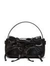 Acne Studios Black Leather Shoulder Bag In Black