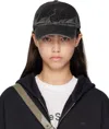 Acne Studios Black Logo Cap In Black