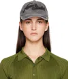 Acne Studios Black Logo Cap In Bm0 Faded Black