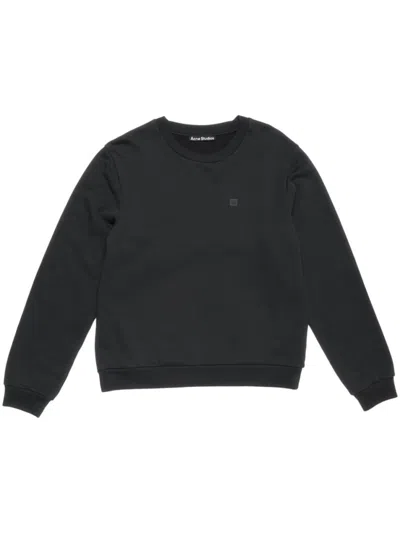 Acne Studios Black Logo Cotton Sweatshirt