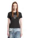 Acne Studios Logo Short Sleeve T-shirt In Black
