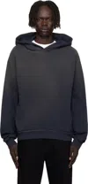 Acne Studios Black Logo Hoodie In Black