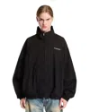 Acne Studios Black Logo Jacket In Black Nero   #000000