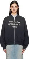 Acne Studios Black Logo Sweater In 900 Black