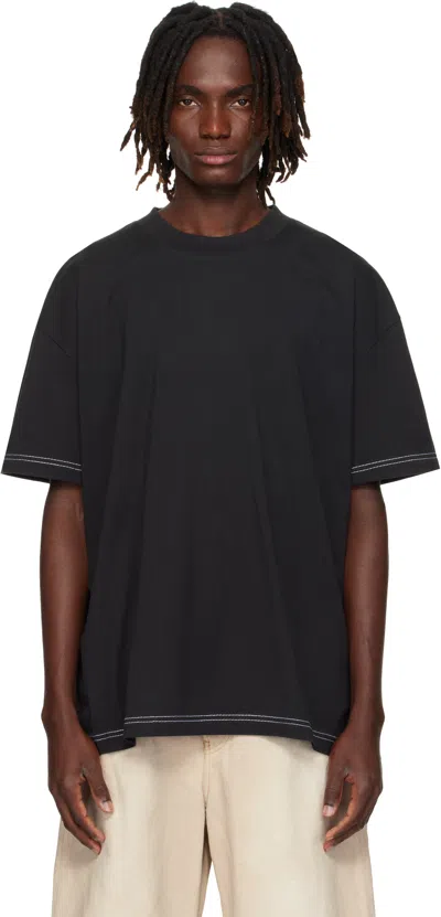 ACNE STUDIOS BLACK LOGO T-SHIRT