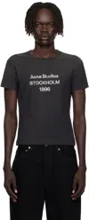 Acne Studios Black Logo T-shirt In Black