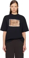 Acne Studios Black Logo T-shirt In Black