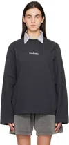 Acne Studios Logo Long Sleeve T-shirt In Schwarz