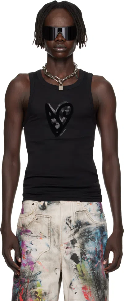 Acne Studios Black Logo Tank Top