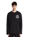 Acne Studios Black Logo T-shirt In Black