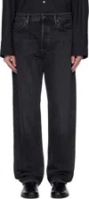 Acne Studios Black Baggy Fit 1981m Jeans In 900 Black