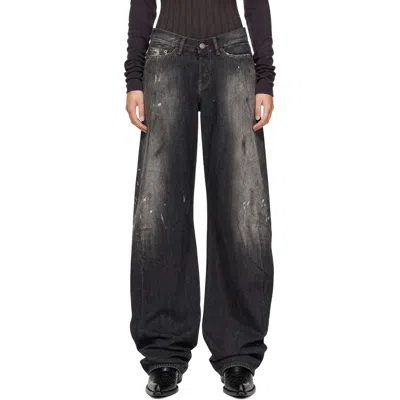 Acne Studios Black Loose Fit 2006f Jeans In 900 Black