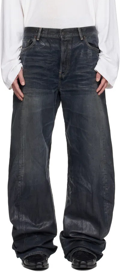 Acne Studios Black Loose Fit 2006m Jeans In Blue