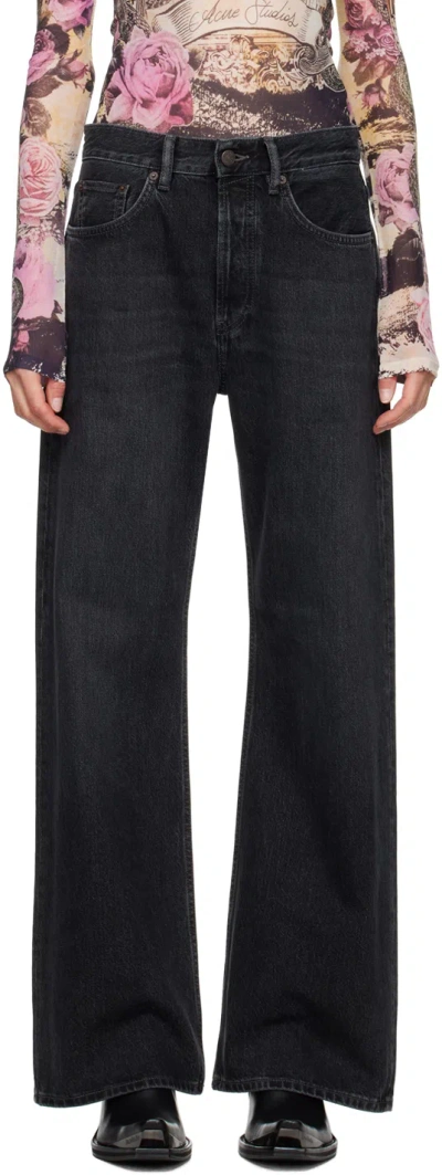 Acne Studios Black Loose Fit 2021f Jeans