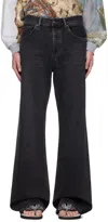 Acne Studios 1996 Straight Jeans In 900 Black