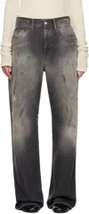 Acne Studios Black Loose Fit Jeans In 900 Black