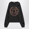 Acne Studios Men's Mã©lange Relaxed Sweater With Wear
