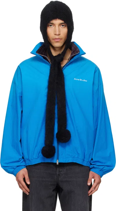 Acne Studios Black Mohair Earflap Hood