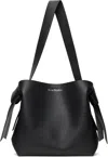 Acne Studios Musubi Medium Leather Shoulder Bag In 900 Black