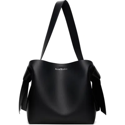 Acne Studios Black Musubi Midi Shoulder Bag In 900 Black