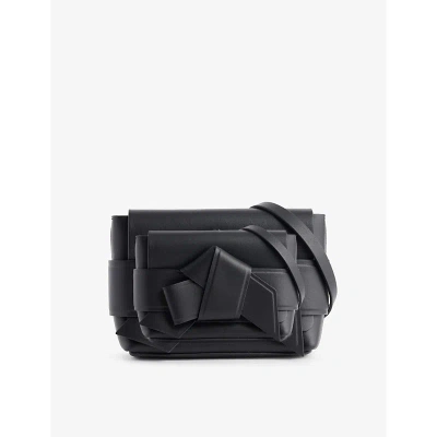 Acne Studios Black Musubi Mini Leather Shoulder Bag