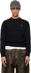 Acne Studios Men Cotton Sweater In 900 Black