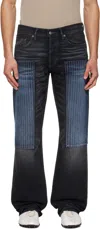 Acne Studios Black Patchwork 2010 Jeans In Blue