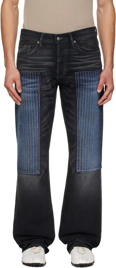Acne Studios Black Patchwork 2010 Jeans In Blue
