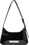 Acne Studios Micro Platt Abrasivato Shoulder Bag In 900 Black