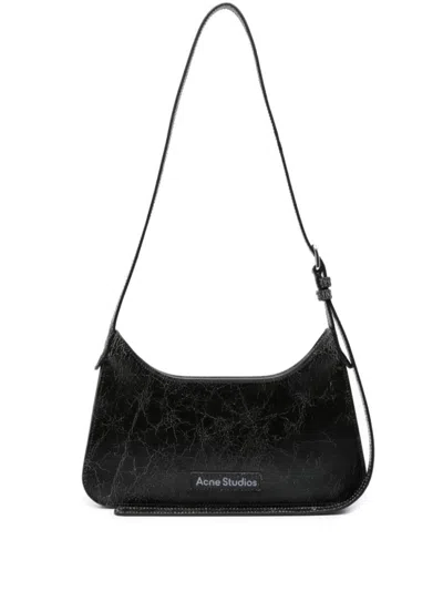 Acne Studios Black Platt Mini Leather Shoulder Bag