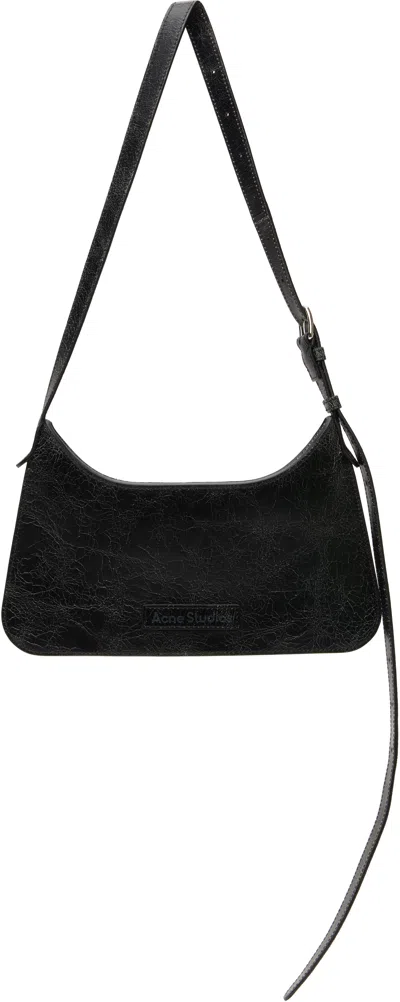 Acne Studios Black Platt Mini Shoulder Bag In 900 Black