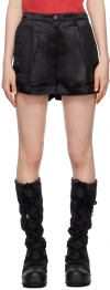 Acne Studios Shorts In Black Acetate In Black